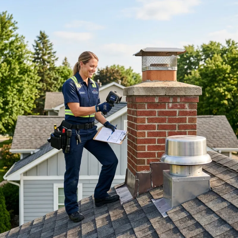 Technician inspecting a Croydon South roof cavity and ductwork for a dead bird